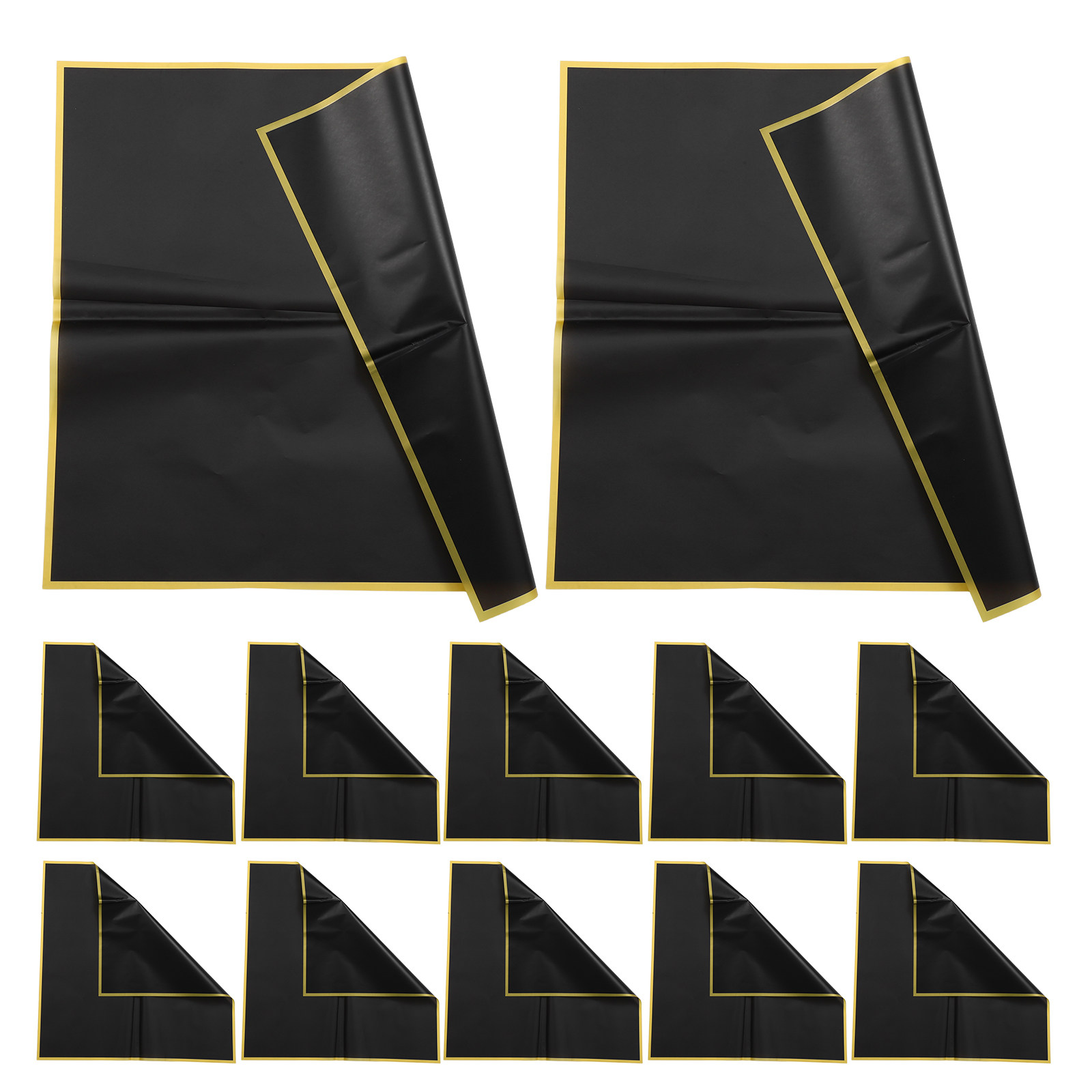 Supply For Florist - 20Pcs Gold Trim Waterproof Flower Wrapping