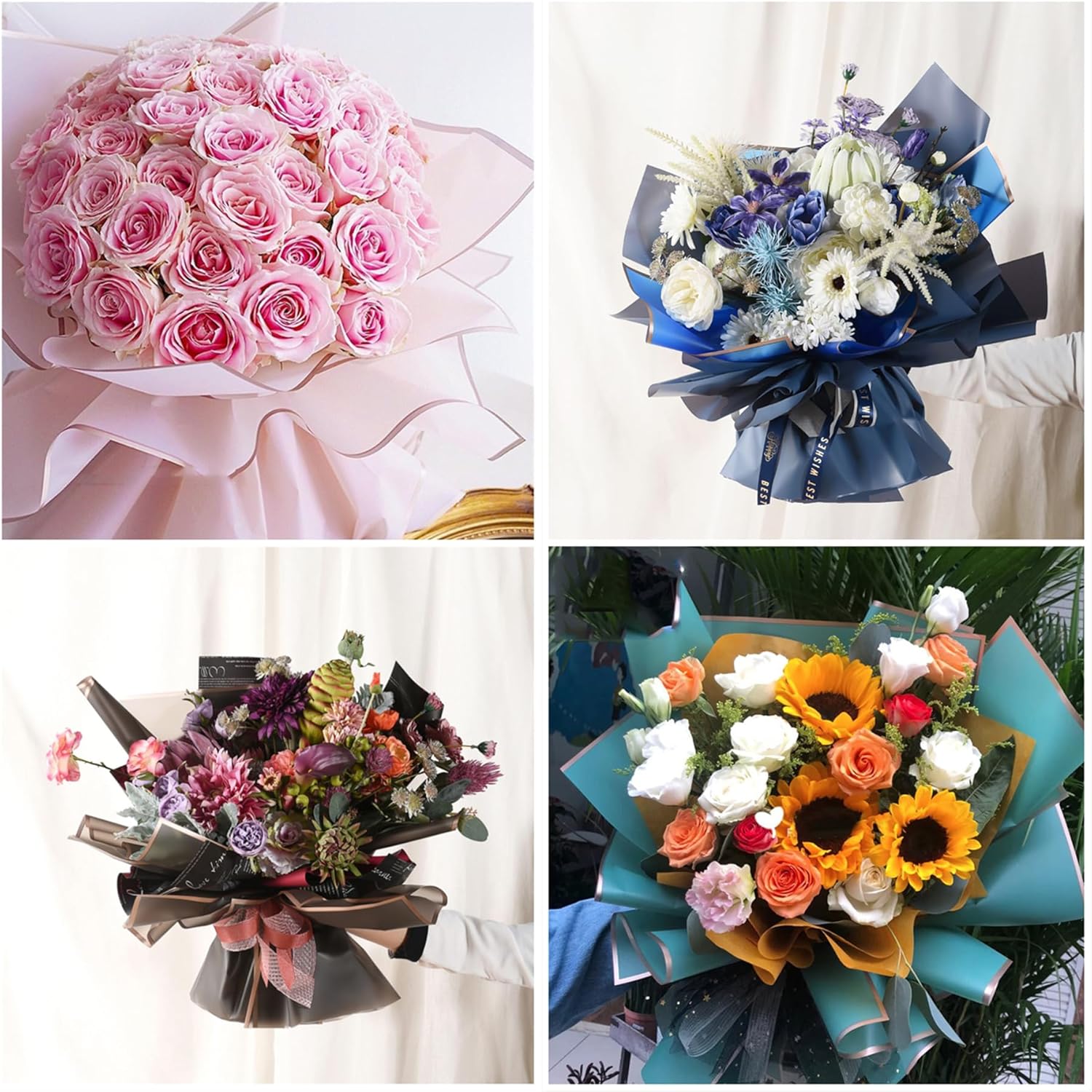 10 Sheets 8colors Flower Bouqu - Supply For Florist review and price