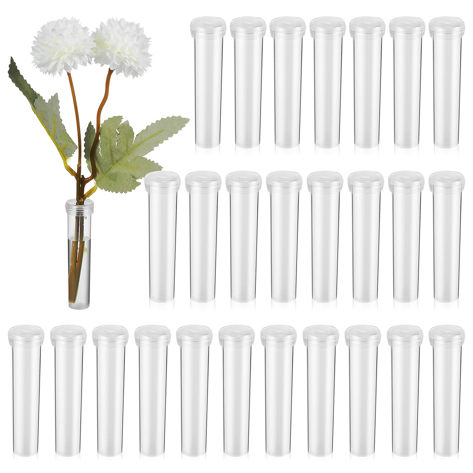 100Pcs Flower Water Tubes Fres - Supply For Florist review and price