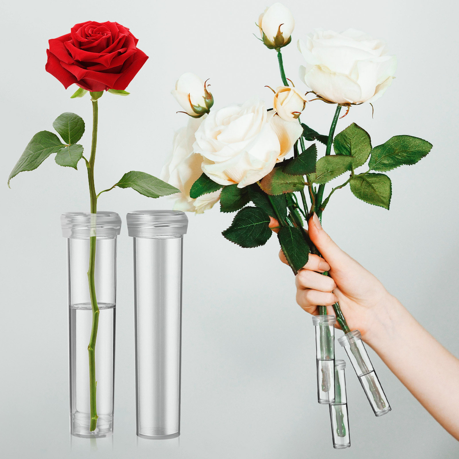 100Pcs Flower Water Tubes Fres - Supply For Florist review and price
