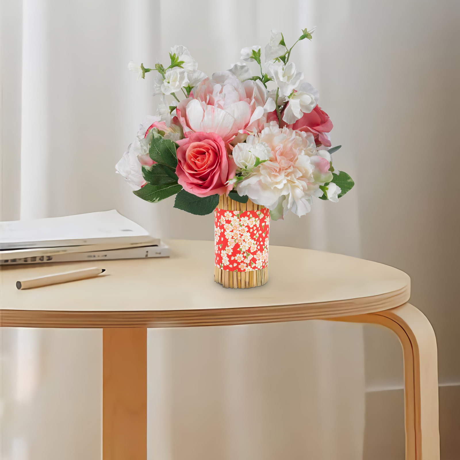 Straw Craft Decorative Vase Dr - Supply For Florist review and price